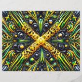 ジャマイカカラー付きフライヤーデザイン チラシ (裏面)