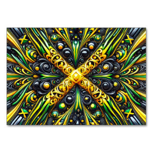 ジャマイカカラー付き特殊テーブルカード テーブルナンバー