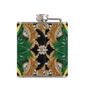 ジャマイカカラー付き特殊フラスコデザイン フラスク (裏面)