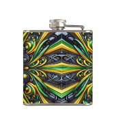 ジャマイカカラー付き特殊フラスコデザイン フラスク (裏面)