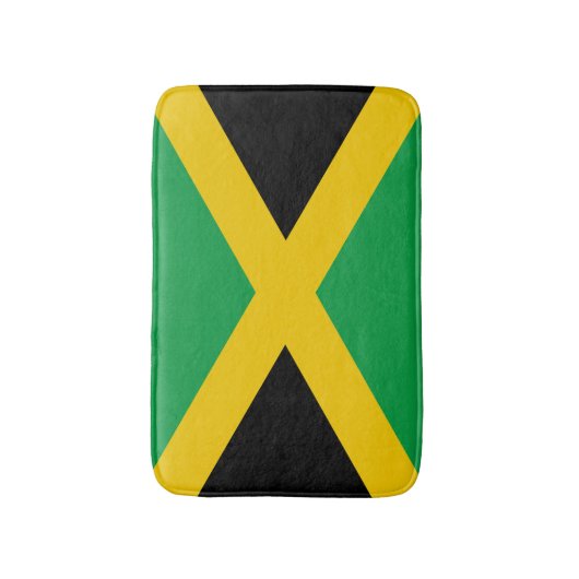 ジャマイカカリブのアイランドジャマイカ国旗 バスマット (正面縦)