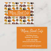 ジャマイカカリブのフーズ料理レストランシェフ 名刺 (正面/裏面)