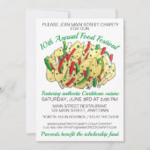 ジャマイカカリブのフードフェスティバルアキー&サルトフィッシュ 招待状 (正面)