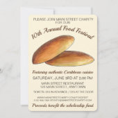ジャマイカカリブのフードフェスティバルブラケーキ 招待状 (正面)