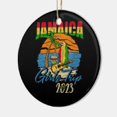 ジャマイカガールズトリップ2023女性ジャマイカガールズビーチ セラミックオーナメント (左)