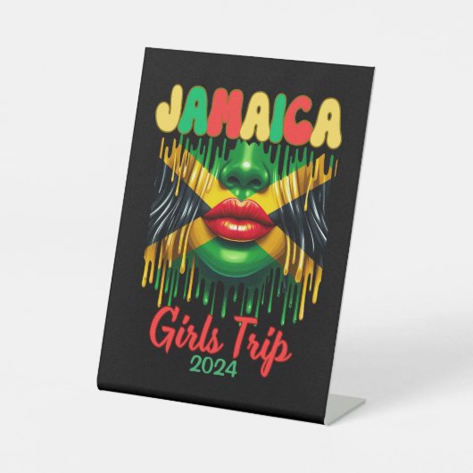 ジャマイカガールズトリップ2024熱帯ビーチゲタウェイ 台座サイン (正面)