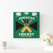 ジャマイカクリケット スクエア壁時計 (ホーム)