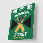 ジャマイカクリケット スクエア壁時計 (傾斜)