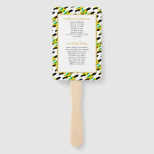 ジャマイカクリスチャンのカスタムウェディングプログラム ハンドファン (裏面)