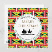 ジャマイカグレナダ二重国旗3賢者クリスマス シーズンカード (正面/裏面)