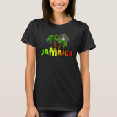 ジャマイカココナッツの木の太陽 Tシャツ (正面)