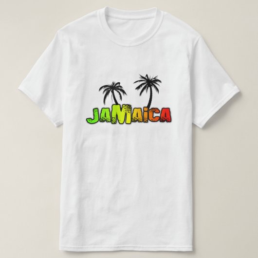 ジャマイカココナッツの木 Tシャツ (デザイン正面)