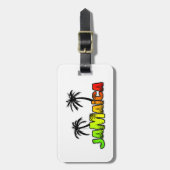 ジャマイカココナッツツリーの荷札 ラゲッジタグ (正面縦)