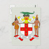 ジャマイカコートオブアームズ詳細 ポストカード (正面/裏面)