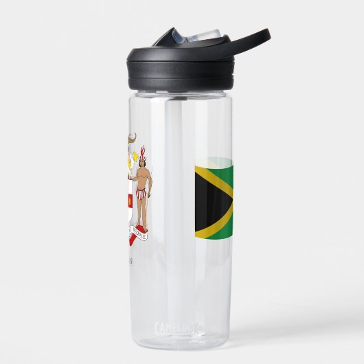 ジャマイカコートオブアームズ、国旗、ジャマイカ ウォーターボトル (左面)