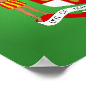 ジャマイカコート・オブ・アームズ ポスター (角)