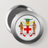 ジャマイカコート・オブ・アームズ 缶バッジ (正面&裏面)