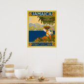 ジャマイカザトロピックスヴィンテージ旅行の宝石 ポスター (キッチン)