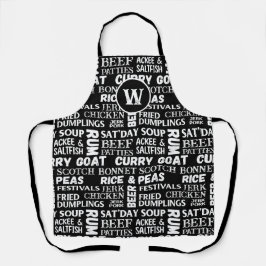 ジャマイカシェフキモノグラムのッチン エプロン