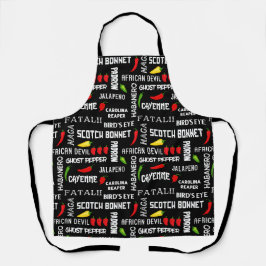ジャマイカシェフホットスパイスチリの名前 エプロン
