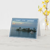 ジャマイカシーン誕生日 カード (黄色い花)