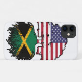ジャマイカジャマイカアメリカ合衆国ツリールーツ国旗 Case-Mate iPhoneケース (裏面(横))