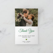 ジャマイカジャマイカウッド写真結婚写真 サンキューカード (内部)