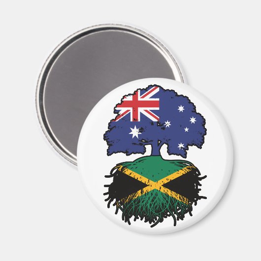 ジャマイカジャマイカオーストラリアTree Roots マグネット (正面/裏面)
