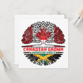 ジャマイカジャマイカカナダツリールーツ国旗 カード (正面/裏面インサイチュ)