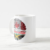 ジャマイカジャマイカカナダツリールーツ国旗 コーヒーマグカップ (正面左)