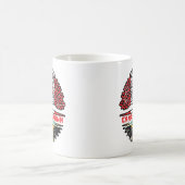 ジャマイカジャマイカカナダツリールーツ国旗 コーヒーマグカップ (中央)