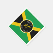 ジャマイカジャマイカフラグハッピーバースデー スタンダードカクテルナプキン (角)