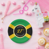 ジャマイカジャマイカフラグハッピーバースデー ペーパープレート (パーティー)