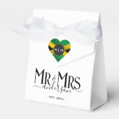 ジャマイカジャマイカ国旗ハートかわいい結婚新婚 フェイバーボックス (正面サイド)