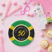 ジャマイカジャマイカ国旗50年誕生日記念日 ペーパープレート (パーティー)