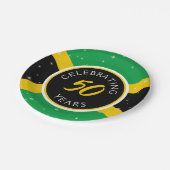 ジャマイカジャマイカ国旗50年誕生日記念日 ペーパープレート (アングル)