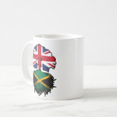 ジャマイカジャマイカ英国ツリールーツ国旗 コーヒーマグカップ (正面左)