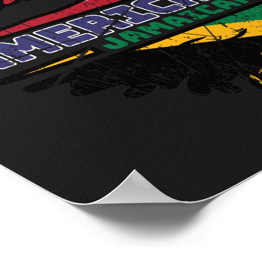 ジャマイカジャマイカUSアメリカ合衆国統一された州 ポスター (角)