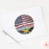 ジャマイカジャマイカUSアメリカ合衆国統一された州 ラウンドシール (封筒)