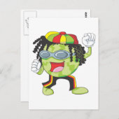 ジャマイカスイカ踊り ポストカード (正面/裏面)