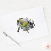 ジャマイカステッカー ラウンドシール (封筒)