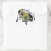 ジャマイカステッカー ラウンドシール (バッグ)