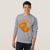 ジャマイカスパイシービーフパティパティジャマイカペストリー スウェットシャツ (正面フル)