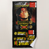 ジャマイカズオブユダビーチタオル ビーチタオル (正面)