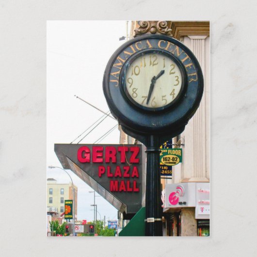 ジャマイカセンター鋳鉄時計はがき ポストカード (正面)