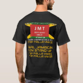 ジャマイカソウルブラザーズBasic Dark Tシャツ (裏面)