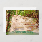 ジャマイカダンズリバー滝様式化 ポストカード (正面/裏面)