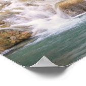 ジャマイカダン川の滝が近い ポスター (角)