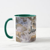 ジャマイカダン川の滝が近い マグカップ (左)