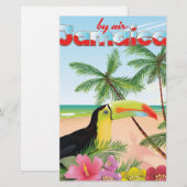 ジャマイカトゥーカンビーチポスター 便箋 (正面/裏面)